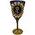 Taça Bicolor Decorada C/ Tridente Rosas e Glitter P/ Pombagira - Imagem 1