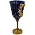Taça Bicolor Decorada C/ Tridente Rosas e Glitter P/ Pombagira - Imagem 2