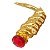 Mini Punhal Cigano C/ Cristal P/ Assentamento Dourado - Imagem 4