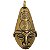 Pingente Máscara Africana Ancestral Ouro Velho - Imagem 1