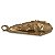 Pingente Máscara Africana Ancestral Dourado - Imagem 3