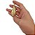 Pingente Máscara Africana Ancestral Dourado - Imagem 4