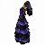 Imagem Pombogira Gargalhando Mulambo Negra Vestindo Roxo/Preto Resina - Imagem 3