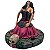 Imagem Pombogira Ajoelhada Gargalhando Menina Vestindo Rosa/Preto Resina - Imagem 7