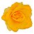 Presilha Grampo de Cabelo Rosa C/ Organza Broche Alfinete Amarelo - Imagem 1