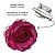 Presilha Grampo de Cabelo Rosa C/ Tule Broche Alfinete Magenta - Imagem 2
