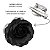Presilha Grampo de Cabelo Rosa C/ Tule Broche Alfinete Preto - Imagem 2