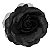 Presilha Grampo de Cabelo Rosa C/ Tule Broche Alfinete Preto - Imagem 1