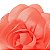 Presilha Grampo de Cabelo Rosa Tecido Broche Alfinete Rosa Salmão - Imagem 3