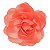 Presilha Grampo de Cabelo Rosa Tecido Broche Alfinete Rosa Salmão - Imagem 1