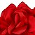 Presilha Grampo de Cabelo Rosa Tecido Broche Alfinete Vermelho - Imagem 3
