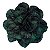 Presilha Grampo de Cabelo Rosa C/ Renda Broche Alfinete Verde/Preto - Imagem 1