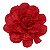 Presilha Grampo de Cabelo Rosa C/ Renda Broche Alfinete Vermelho - Imagem 1