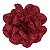 Presilha Grampo de Cabelo Rosa C/ Renda Broche Alfinete Vinho - Imagem 1