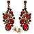 Conjunto Colar + Brincos Premium P/ Pombagira M3 Vermelho - Imagem 3