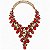 Conjunto Colar + Brincos Premium P/ Pombagira M3 Vermelho - Imagem 2