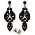 Conjunto Colar + Brincos Premium P/ Pombagira M2 Preto - Imagem 3