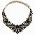 Conjunto Colar + Brincos Premium P/ Pombagira M2 Preto - Imagem 2
