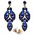 Conjunto Colar + Brincos Premium P/ Pombagira M2 Azul - Imagem 3