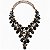 Conjunto Colar + Brincos Premium P/ Pombagira M3 Preto - Imagem 2