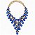 Conjunto Colar + Brincos Premium P/ Pombagira M3 Azul - Imagem 2