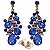 Conjunto Colar + Brincos Premium P/ Pombagira M3 Azul - Imagem 3
