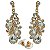 Conjunto Colar + Brincos Premium P/ Pombagira M3 Branco - Imagem 3