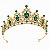 Tiara C/ Pedraria Verde P/ Pombagira e Assentamentos - Imagem 4