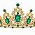 Tiara C/ Pedraria Verde P/ Pombagira e Assentamentos - Imagem 2