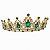 Tiara C/ Pedraria Verde P/ Pombagira e Assentamentos - Imagem 1