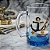 Caneca de Vidro P/ Marinheiro C/ Estampa de Ancora Quepe e Fundo Azul - Imagem 4