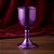 Taça Cálice Cigano Latão Metalizado Roxo - Imagem 3