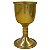 Taça Cálice Cigano Latão Metalizado Dourado - Imagem 1