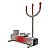 Ofertório Tridente Pombagira P/ Charuto C/ Suporte P/ Vela Palito Branco/Vermelho - Imagem 2