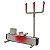 Ofertório Tridente Exú P/ Charuto C/ Suporte P/ Vela Palito Branco/Vermelho - Imagem 2