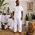 Conjunto Masculino Oxford Branco Duas 2 Peças Calça e Camiseta - Imagem 2