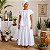 Conjunto Feminino Oxford Branco Duas 2 Peças Saia e Camiseta (Ração) - Imagem 2