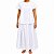 Conjunto Feminino Oxford Branco Duas 2 Peças Saia e Camiseta (Ração) - Imagem 3
