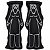 Dupla Casal Mulher/Mulher Preto Boneco de Pano 14cm Vodu Magia Voodoo Ritual Quimbanda Bruxaria Umbanda - Imagem 1