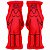 Dupla Casal Mulher/Mulher Vermelho Boneco de Pano 14cm Vodu Magia Voodoo Ritual Quimbanda Bruxaria Umbanda - Imagem 1