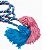 COST2 CORDÃO S. FRANC. 2M Rosa/Azul - Imagem 2