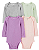Carter's - Kit Bodys  Manga Longa 4 Peças Menina - Cores Lisas com Detalhes - Imagem 1