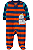 Carter's - Macacão de Fleece - Listrado Azul e Laranja com Bordado de Foca - Imagem 1