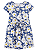 Carter's - Vestido Manga Curta - Azul com Estampa Floral e Amarração - Imagem 1