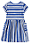 Carter's - Vestido Manga Curta - Listrado Azul e Branco com Amarração - Imagem 2