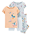 Carter's - Kit Pijamas com 4 Peças - Azul e Laranja com Borboletas - Imagem 1