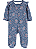 Carter's - Macacão de Algodão - Azul com Estampa Floral com Babados - Imagem 1
