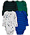Carter's - Kit Bodys Manga Longa 4 Peças Menino - Listras e Ursos - Imagem 1