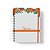 Caderno Personalizado FLORAL (#19) - A5 15x21cm (PEQUENO) - Com Elástico - Imagem 1