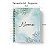Caderno Personalizado FLORAL (#35) - A5 15x21cm (PEQUENO) - Com Elástico - Imagem 3